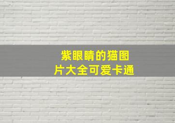 紫眼睛的猫图片大全可爱卡通