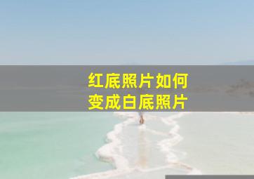 红底照片如何变成白底照片