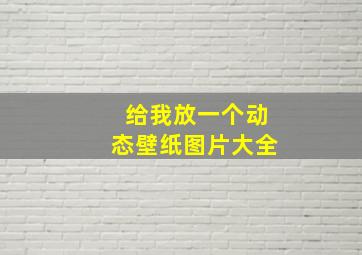 给我放一个动态壁纸图片大全