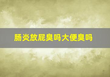 肠炎放屁臭吗大便臭吗