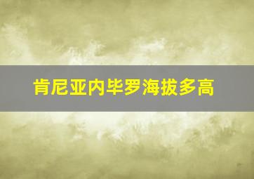 肯尼亚内毕罗海拔多高