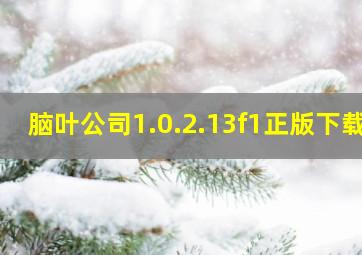 脑叶公司1.0.2.13f1正版下载