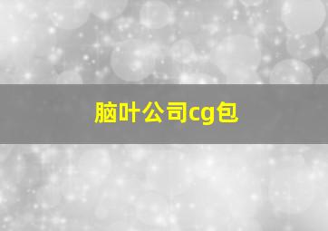 脑叶公司cg包