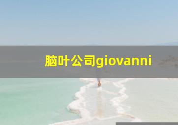 脑叶公司giovanni