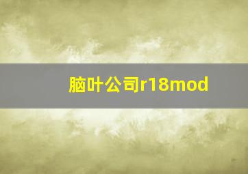 脑叶公司r18mod