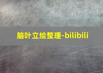 脑叶立绘整理-bilibili