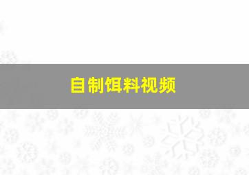 自制饵料视频