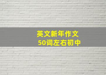 英文新年作文50词左右初中