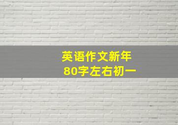 英语作文新年80字左右初一