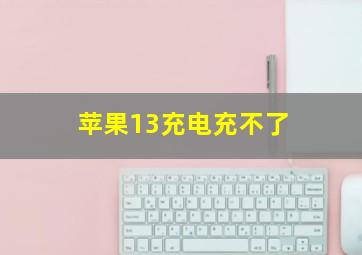 苹果13充电充不了