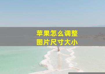 苹果怎么调整图片尺寸大小