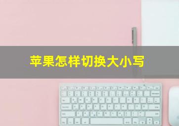 苹果怎样切换大小写