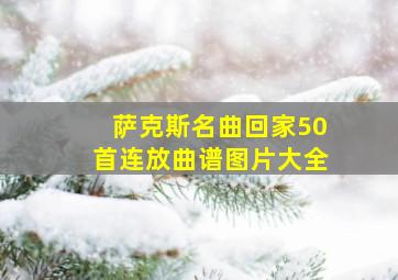 萨克斯名曲回家50首连放曲谱图片大全