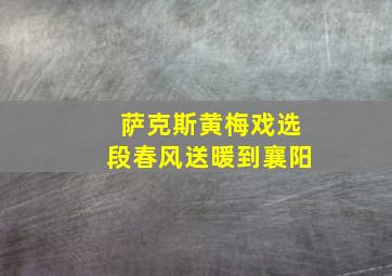 萨克斯黄梅戏选段春风送暖到襄阳