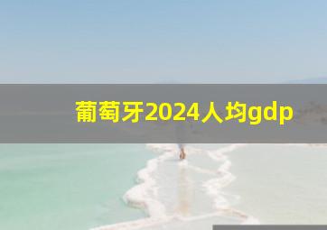 葡萄牙2024人均gdp