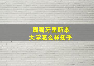 葡萄牙里斯本大学怎么样知乎