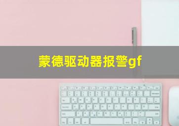 蒙德驱动器报警gf