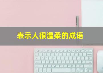 表示人很温柔的成语