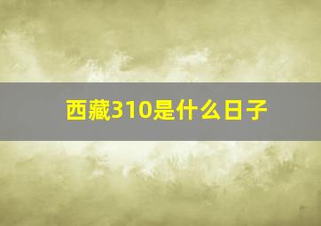 西藏310是什么日子