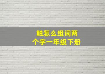 触怎么组词两个字一年级下册