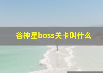 谷神星boss关卡叫什么