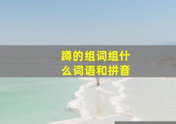 蹲的组词组什么词语和拼音