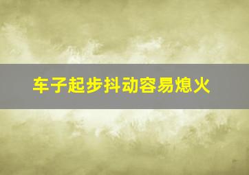 车子起步抖动容易熄火