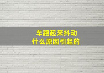 车跑起来抖动什么原因引起的