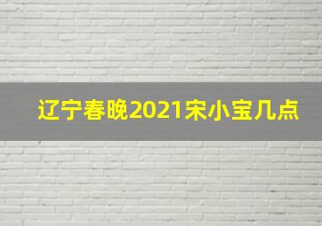 辽宁春晚2021宋小宝几点