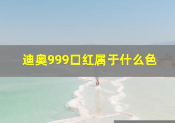 迪奥999口红属于什么色