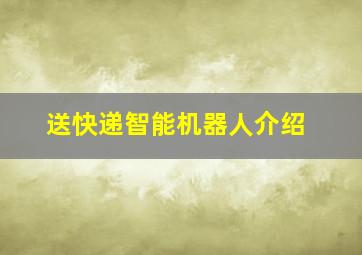 送快递智能机器人介绍