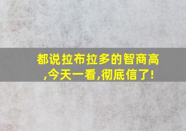 都说拉布拉多的智商高,今天一看,彻底信了!