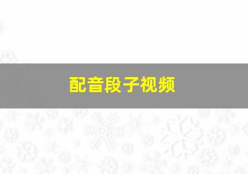 配音段子视频