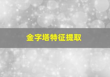 金字塔特征提取