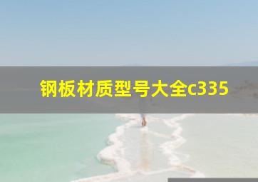 钢板材质型号大全c335