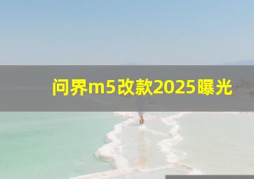 问界m5改款2025曝光