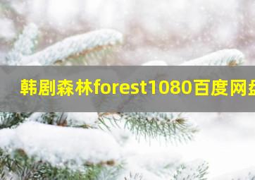 韩剧森林forest1080百度网盘