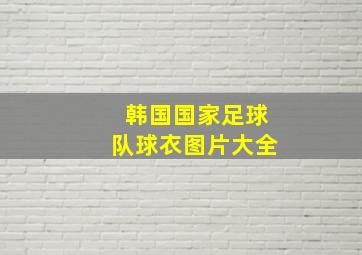 韩国国家足球队球衣图片大全