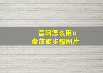 音响怎么用u盘放歌步骤图片