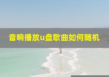 音响播放u盘歌曲如何随机