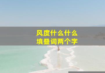 风度什么什么填叠词两个字