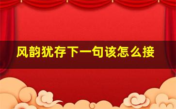 风韵犹存下一句该怎么接