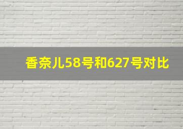 香奈儿58号和627号对比