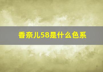 香奈儿58是什么色系