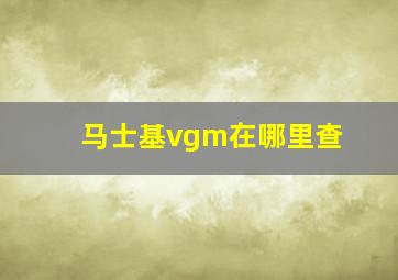 马士基vgm在哪里查