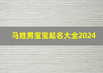 马姓男宝宝起名大全2024