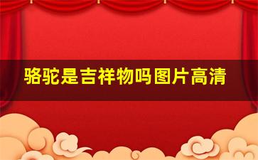 骆驼是吉祥物吗图片高清